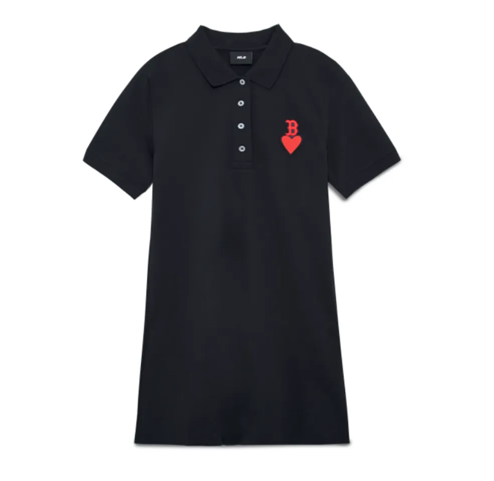 Váy Polo MLB Heart Pique Slim Fit Boston Red Sox 3FOPH0133-43BKS