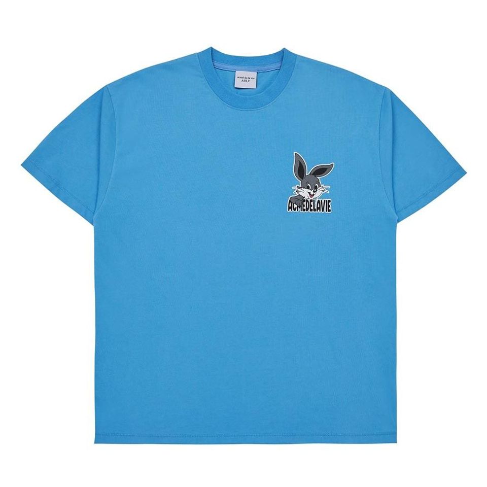Áo thun Acmé De La Vie Cartoon Rabbit ADLV-23SS-SSACTB-BLU màu xanh dương