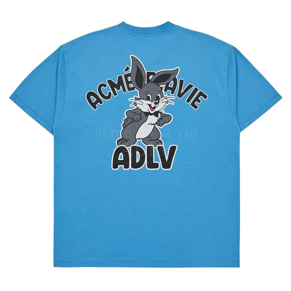 Áo thun Acmé De La Vie Cartoon Rabbit ADLV-23SS-SSACTB-BLU màu xanh dương