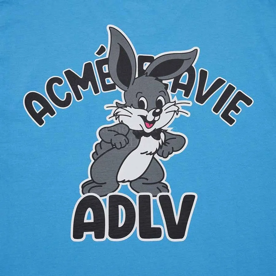 Áo thun Acmé De La Vie Cartoon Rabbit ADLV-23SS-SSACTB-BLU màu xanh dương