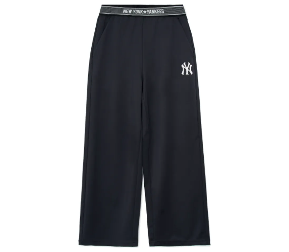 Quần dài nữ ống rộng MLB Basic Small Logo New York Yankees 3FPTB0631-50BKS màu đen, XS