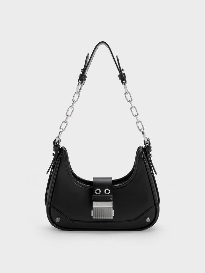 Túi nữ Winslet Belted Hobo Bag CK2-40271053 Black