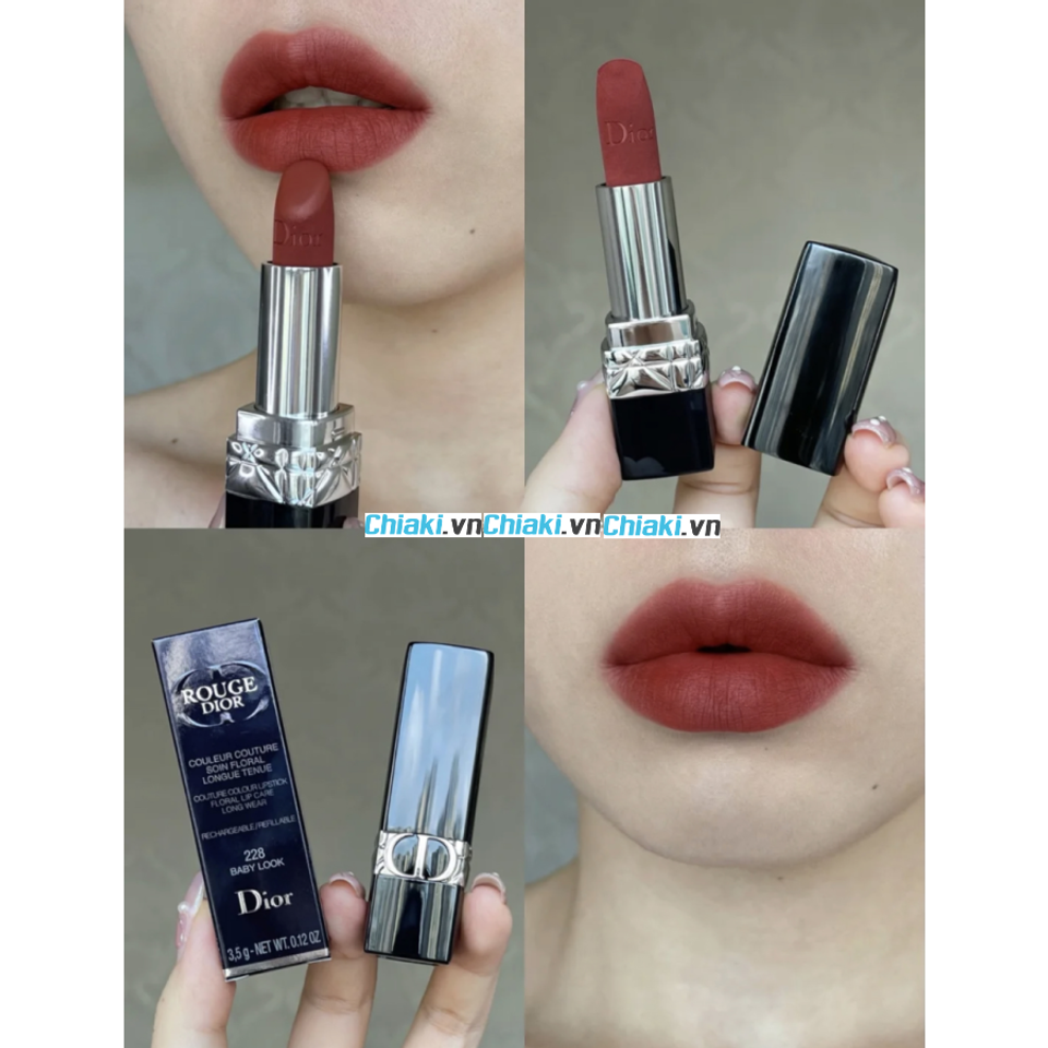 Son Dior Rouge Dior Couture Colour Refillable Lipstick Limited Edition 100  Nude Look Velvet  Màu Hồng Nude  KYOVN