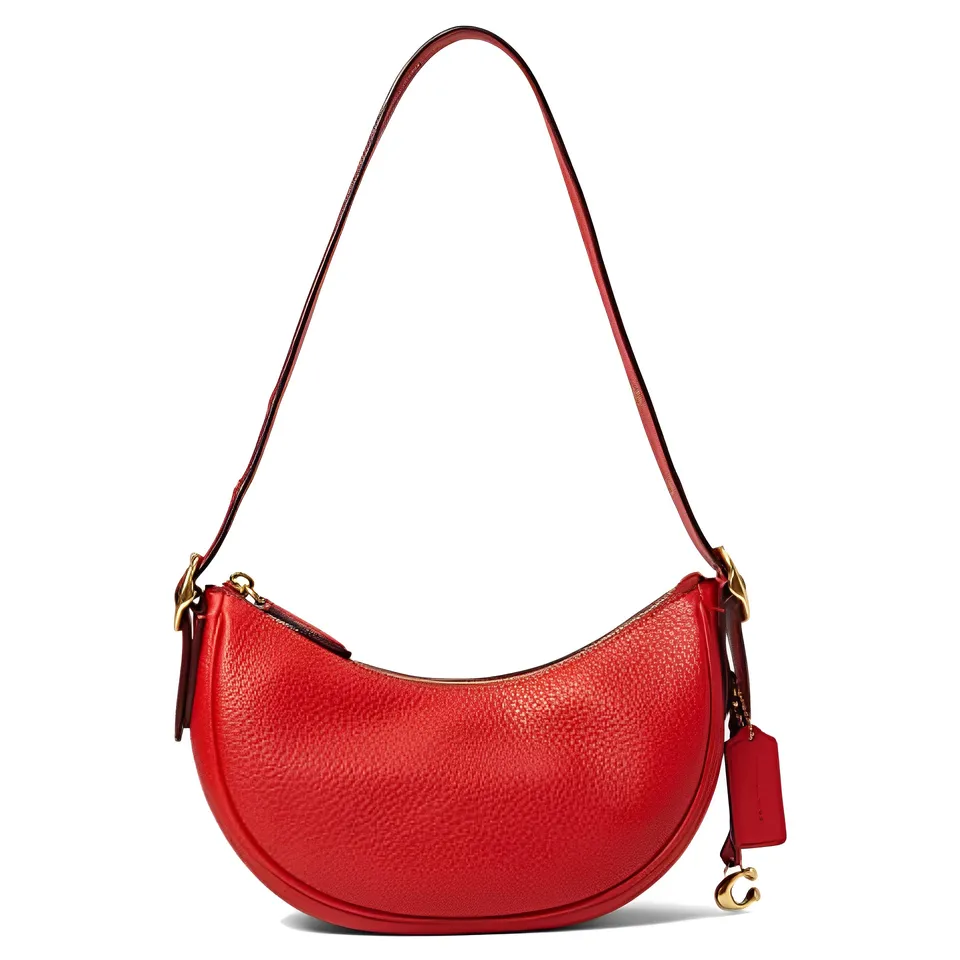 Túi Coach Soft Pebble Leather Luna Shoulder Bag CC439 màu đỏ