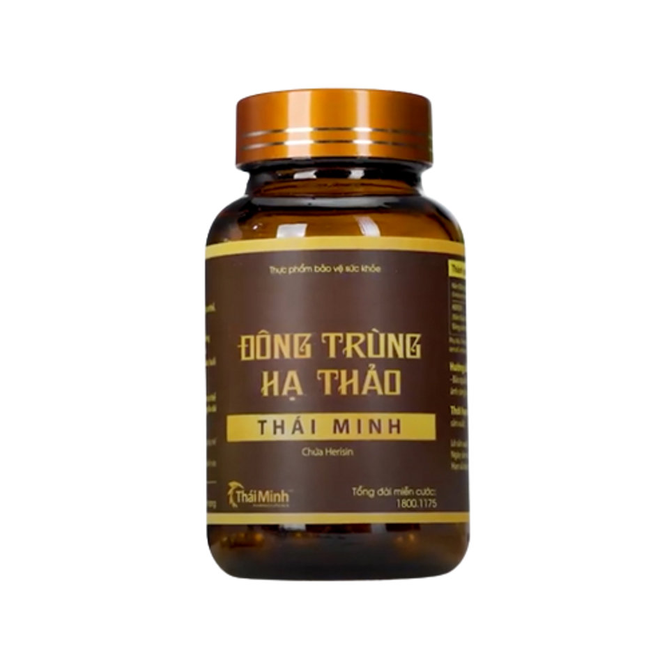 Viên uống hỗ trợ sức khỏe Đông Trùng Hạ Thảo Thái Minh - Giúp tăng cường sức đề kháng và giảm mệt mỏi, 30 viên dễ uống
