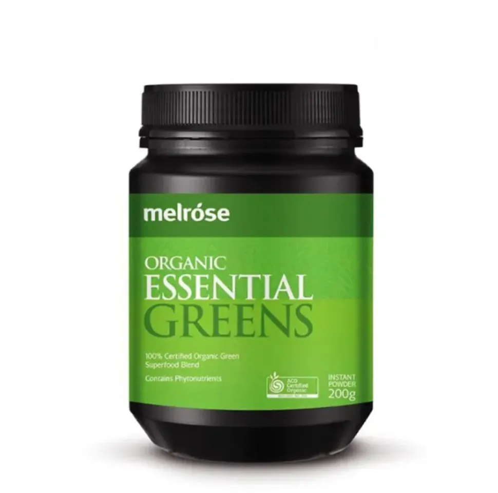 Bột rau củ hữu cơ Melrose Organic Essential Greens