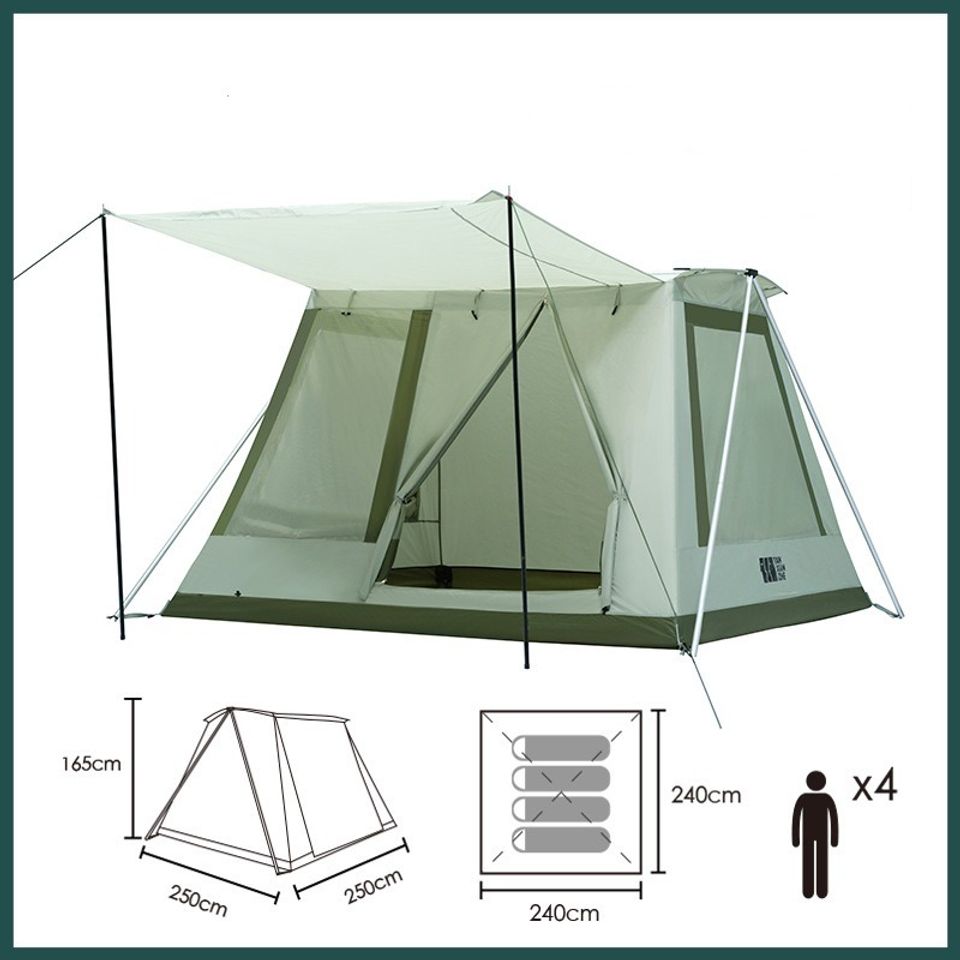 Lều cắm trại Vintage sang trọng chống mưa nắng không gian rộng