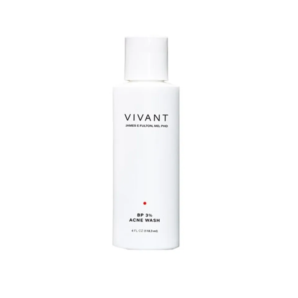 Sữa rửa mặt hỗ trợ kháng khuẩn Vivant Skincare BP 3% Acne Wash