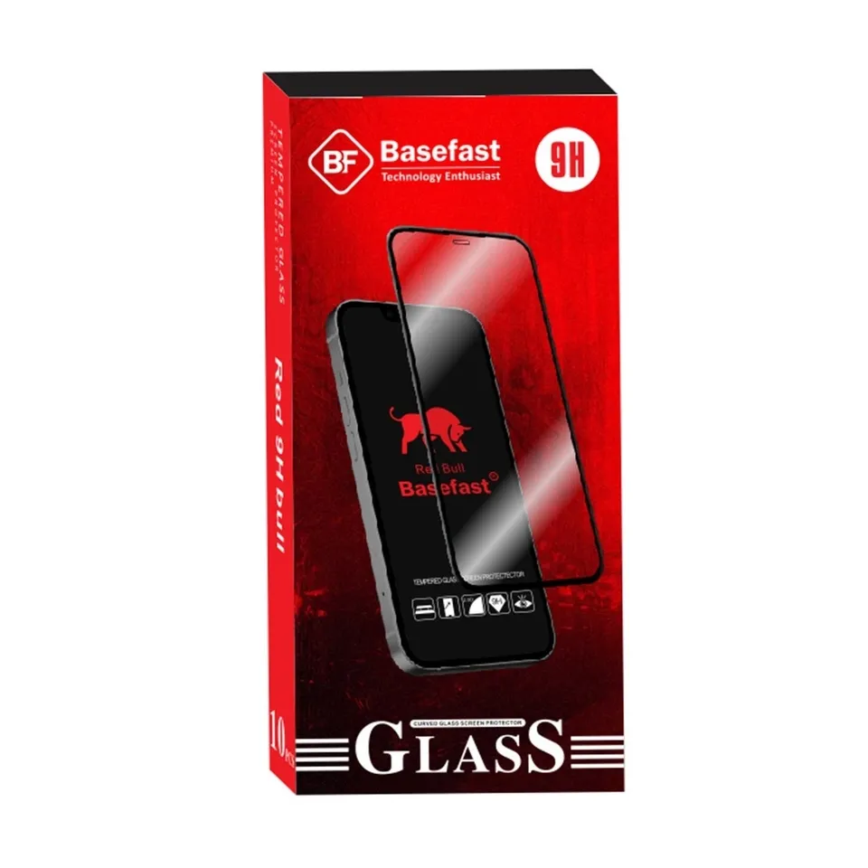 Kính cường lực full màn iphone Basefast Redbull 9H, Iphone XS max, Iphone 11Pro max