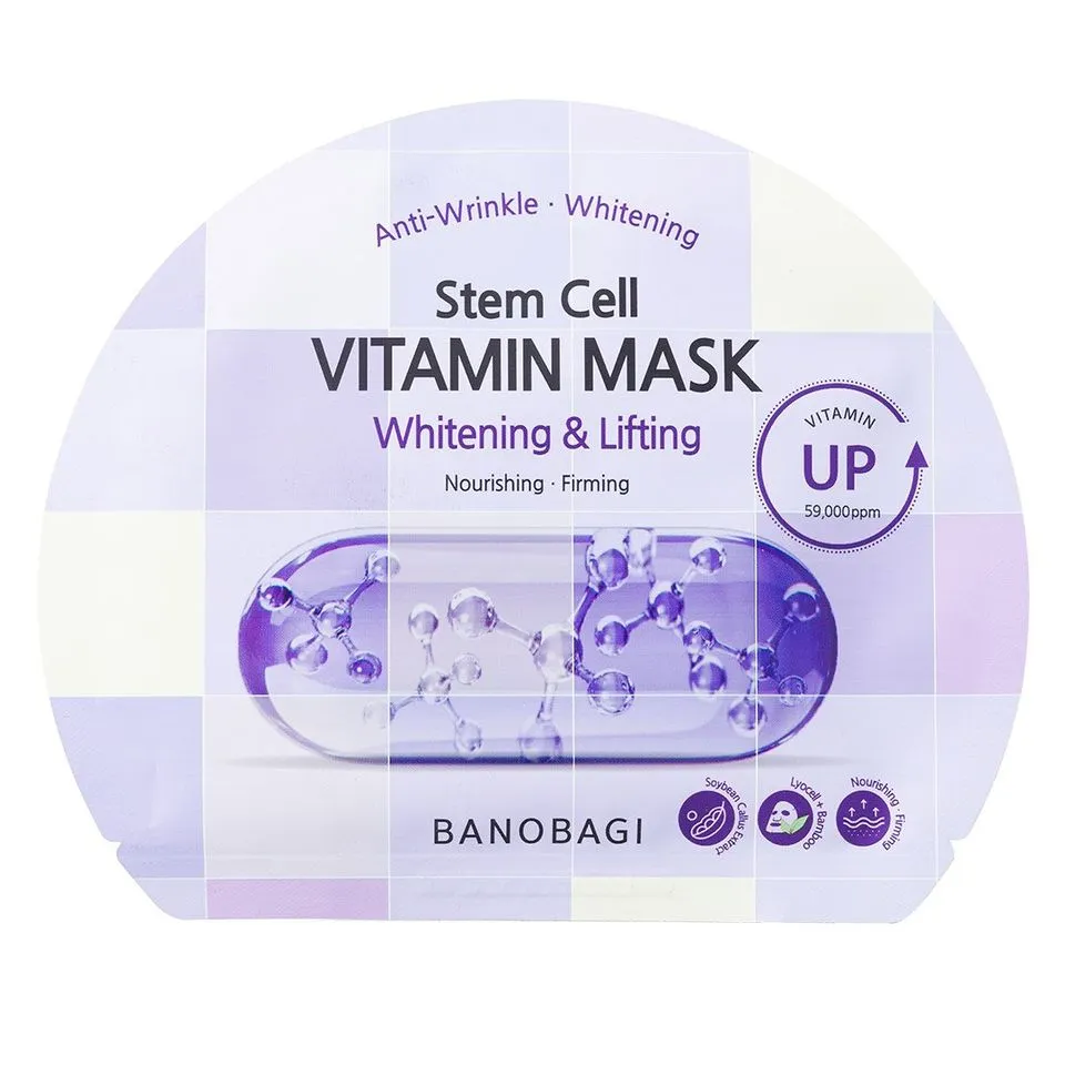 Mặt Nạ tế bào gốc Banobagi Stem Cell Vitamin Mask, 1 miếng, Whitening & Lifting