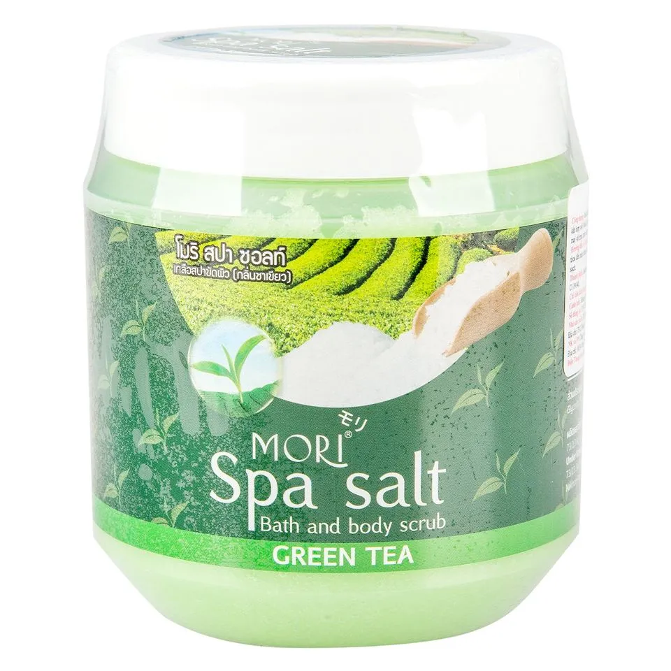 Muối Tắm Tẩy Tế Bào Chết Mori Spa Salt Bath & Body Scrub, Trà Xanh