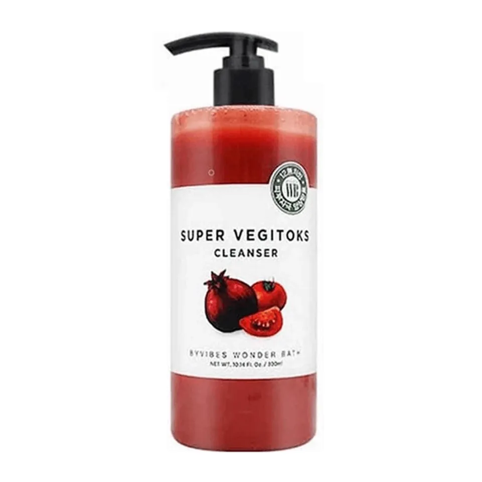 Sữa rửa mặt rau củ Byvibes Wonder Bath Super Vegitoks, Đỏ