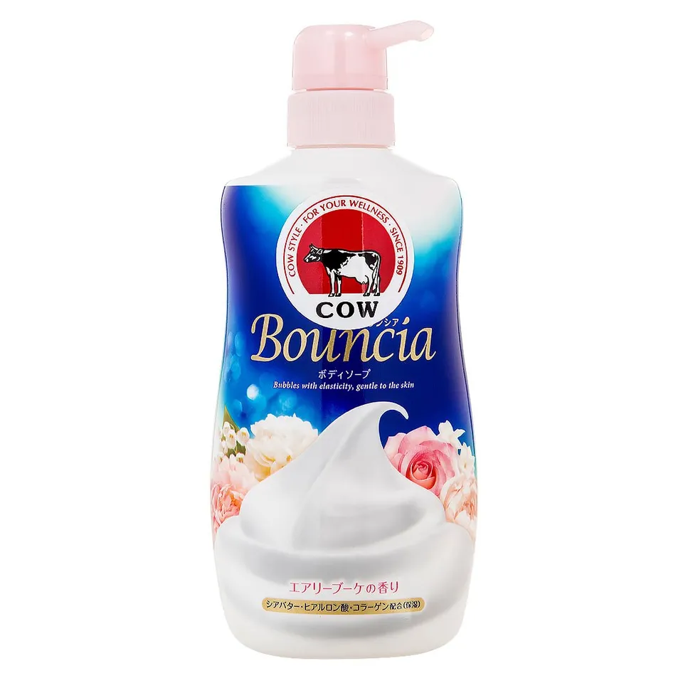 Sữa tắm Cow Bouncia Body Soap, Hương hoa hồng, Vòi Pump