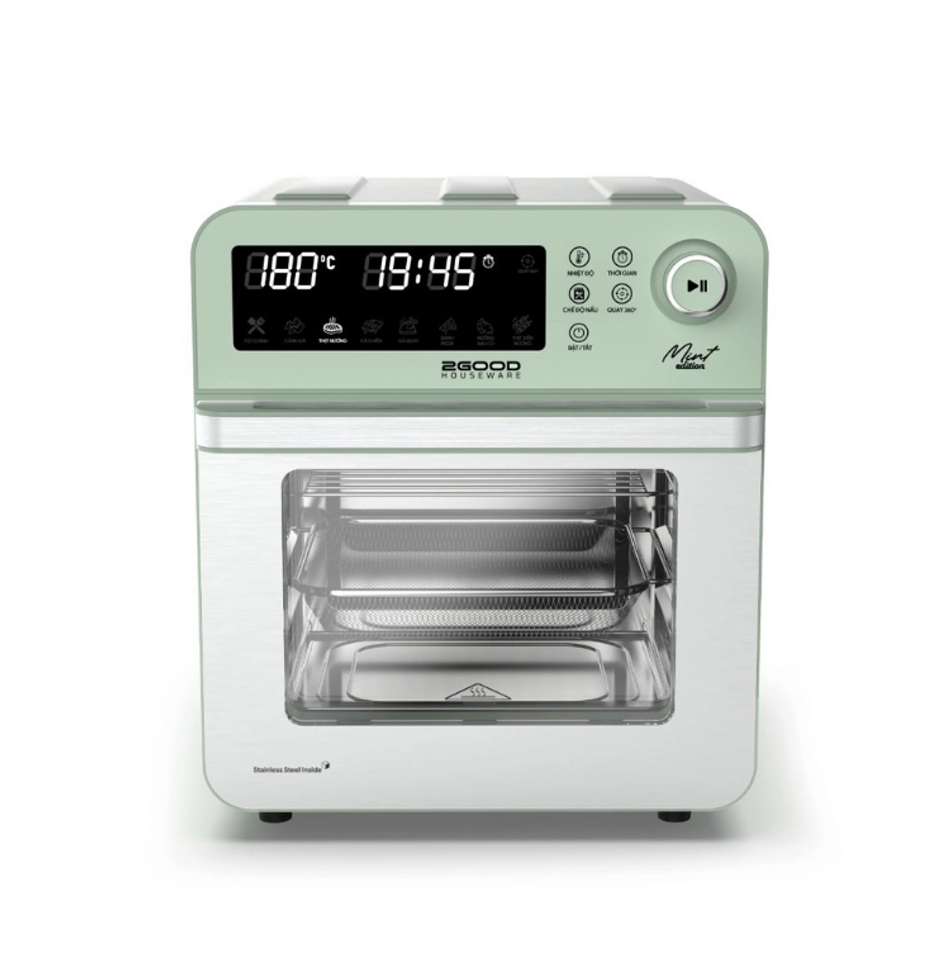 Nồi Chiên Không Dầu 2Good Vortex S-19 Air Fryer Oven 14.5L - Thiết Kế Sang Trọng, Dung Tích Lớn, Đảm Bảo Chất Lượng Ẩm Thực Tốt Nhất