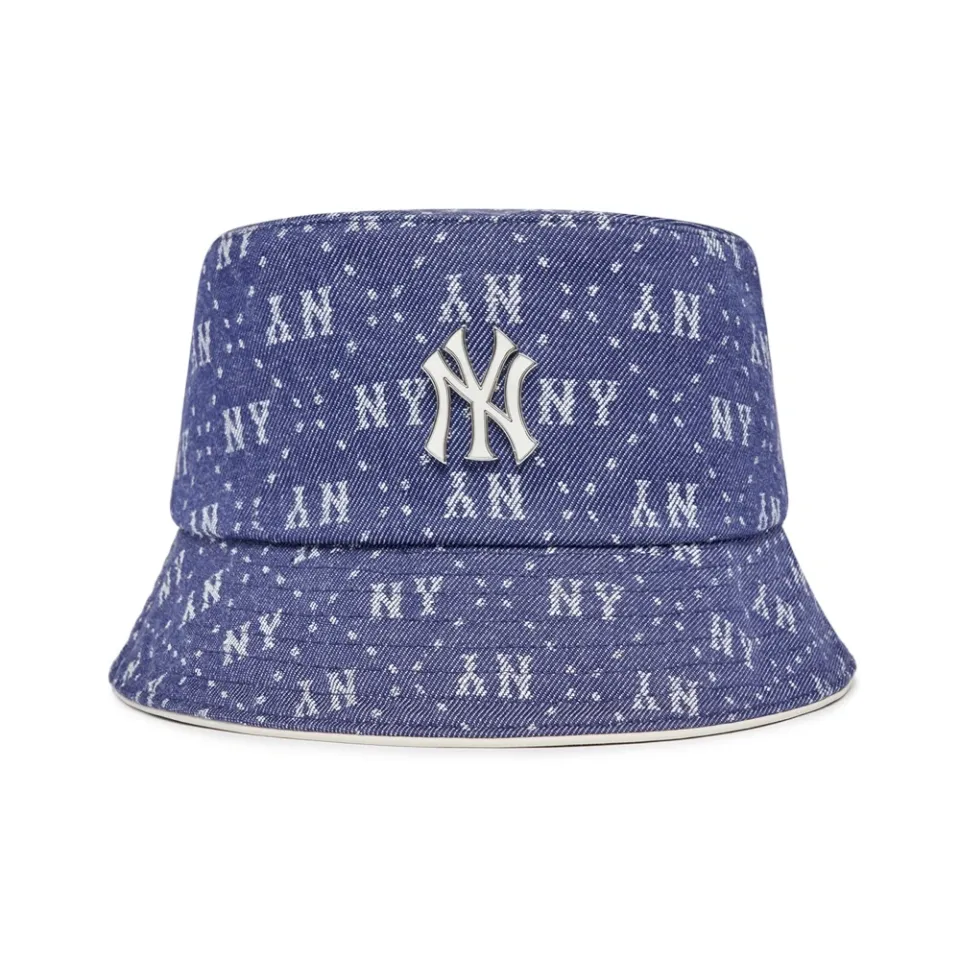 Mũ MLB Denim Dia Monogram Bucket Hat New York Yankees 3AHTMD13N-50NYD, 57