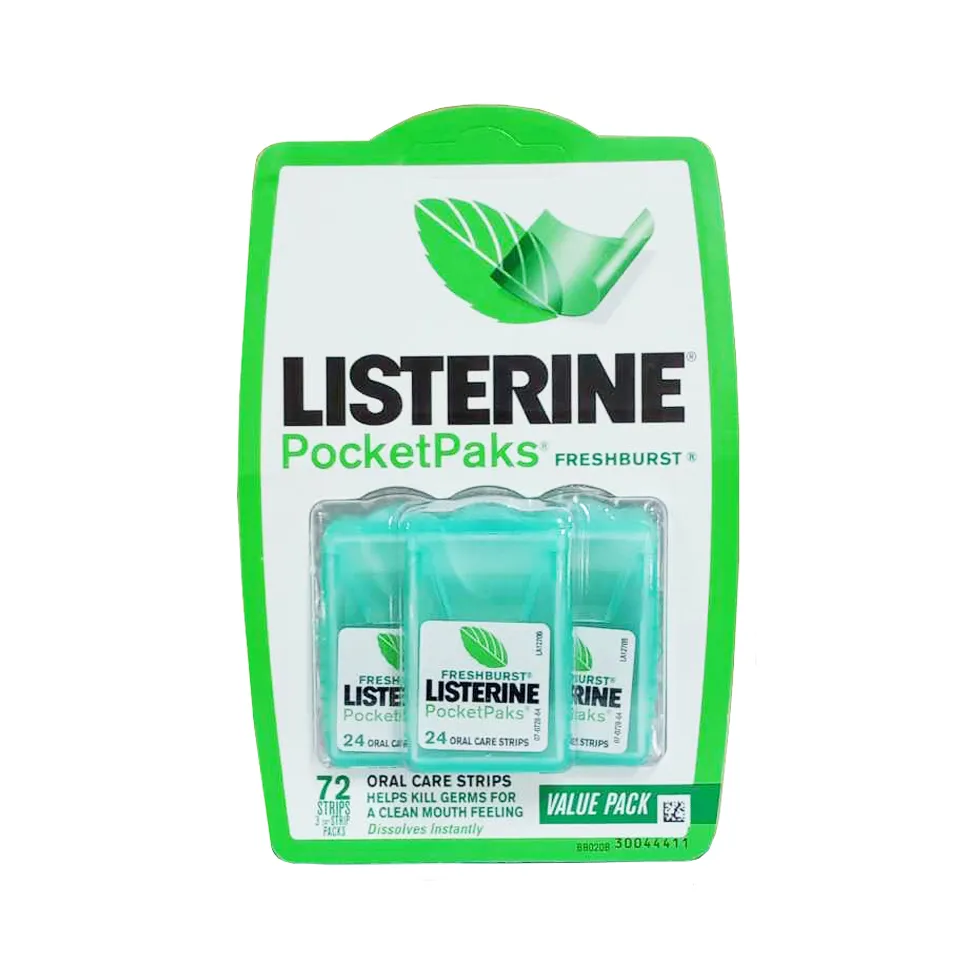 Miếng ngậm hỗ trợ thơm miệng Listerine Pocketpaks Fresh Burst