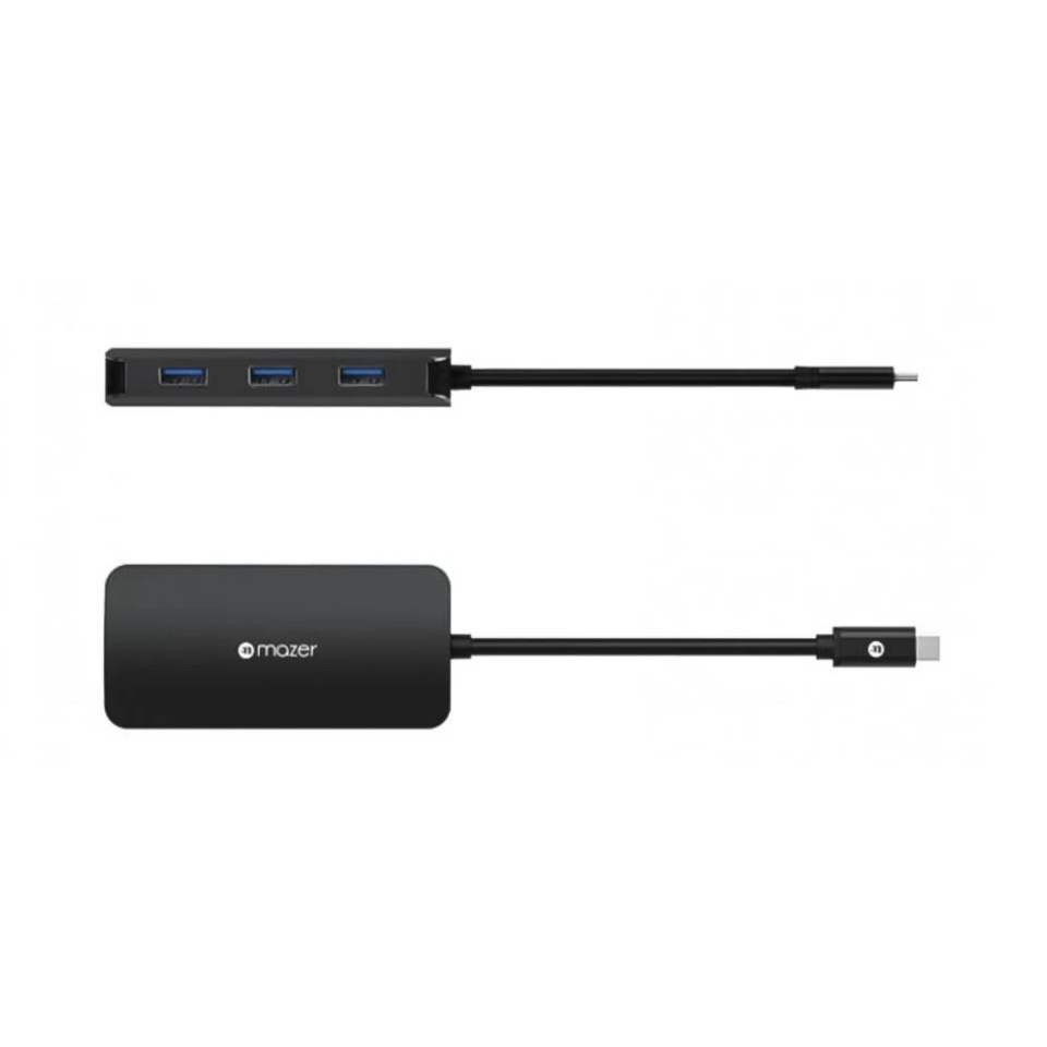 Hub Chuyển Đổi Đa Năng Mazer USB-C 6-in-1 M-UC2MULTI4060-BK - Kết Nối HDMI 4K, Ethernet, 3 USB-A, Sạc USB-C, Tiện Lợi Cho Mọi Thiết Bị