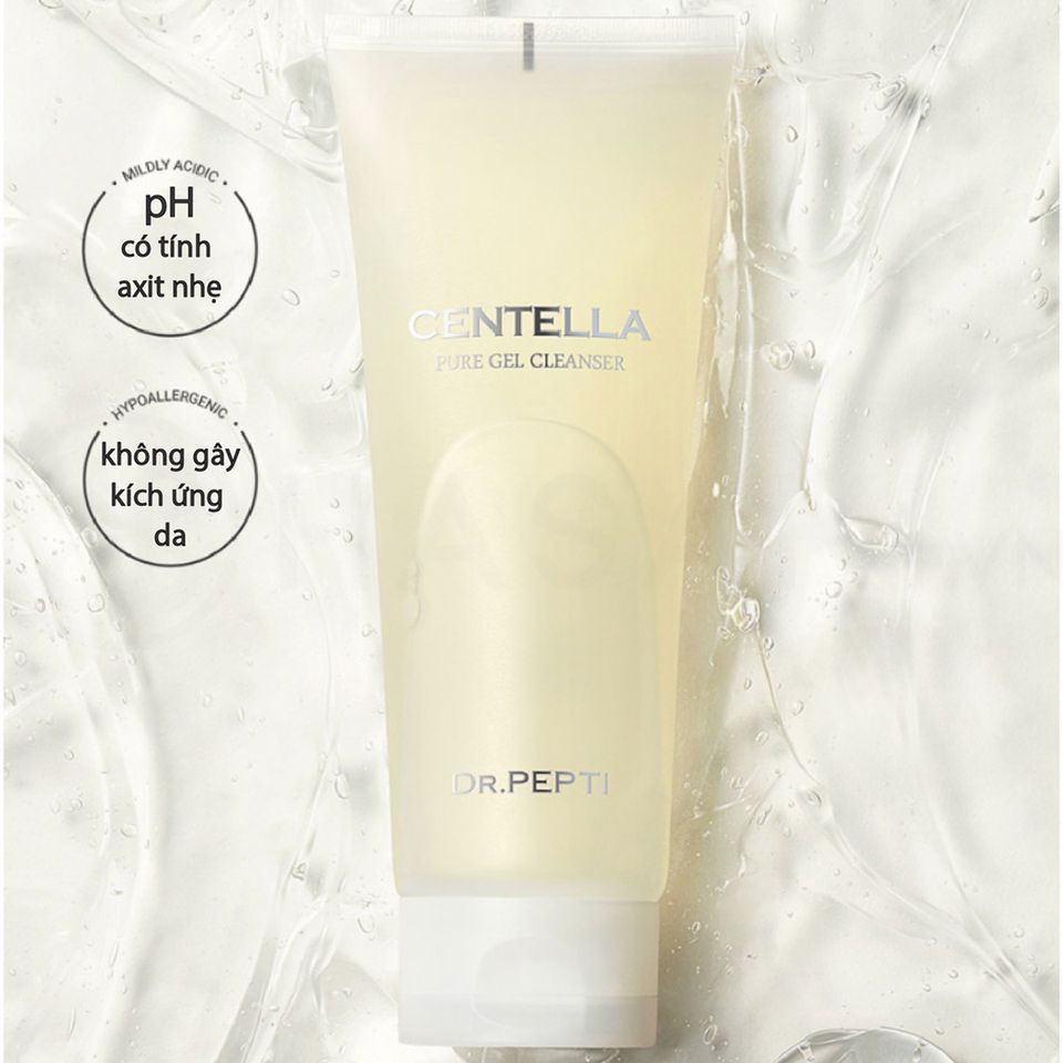 Gel Rửa Mặt Tạo Bọt Dr.Pepti Centella 200ml - Sữa Rửa Mặt Dành Cho Da Dầu, Se Khít Lỗ Chân Lông, Chiết Xuất Thiên Nhiên Hàn Quốc