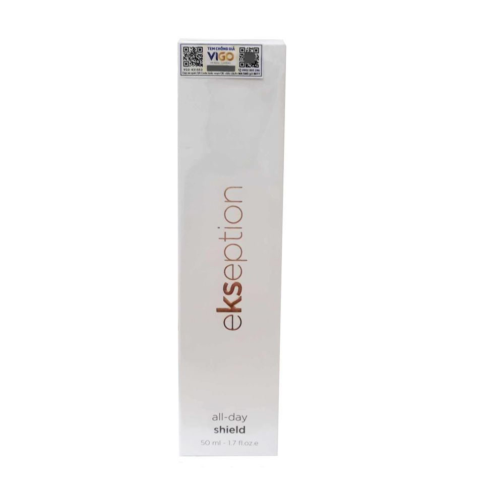 Kem Chống Nắng SPF 50 All Day Shield Ekseption - Bảo Vệ Da Toàn Diện 12 Giờ, Chống Tia UV, Helioguard 365, Thích Hợp Mọi Loại Da