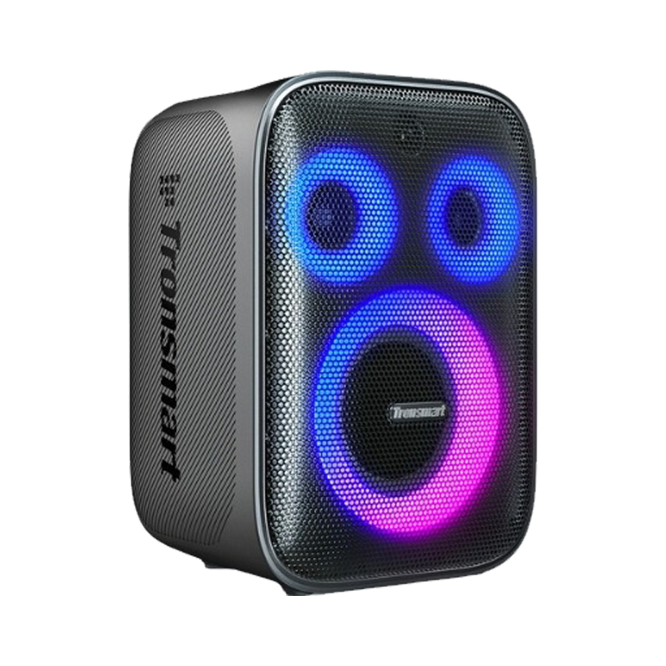 Loa Bluetooth Tronsmart Halo 200 - Karaoke 120W với 2 Micro Không Dây, Hiệu Ứng Âm Thanh 3D, Thiết Kế RGB Độc Đáo, Thời Gian Sử Dụng 15H