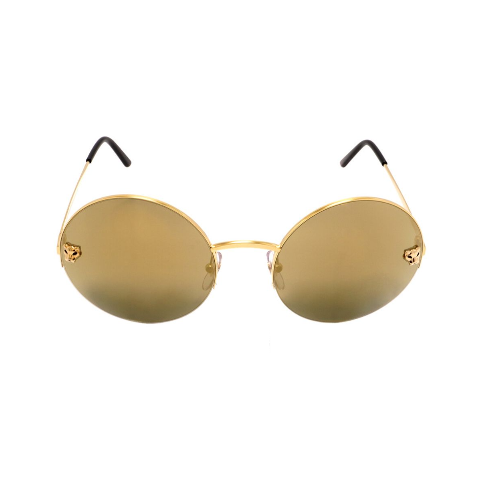 Kính mắt Cartier Grey Round Ladies Sunglasses CT0022S 006 58