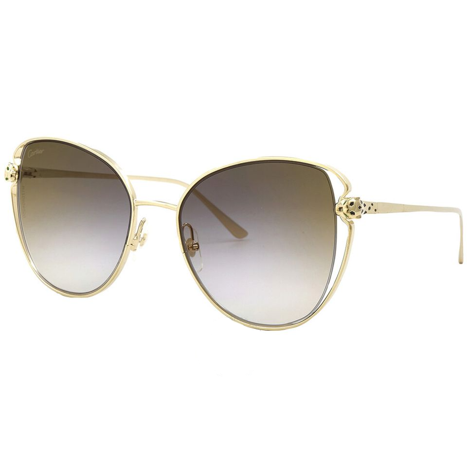 Kính mắt Cartier Gold Flash Grey Butterfly Ladies CT0236S 001 57