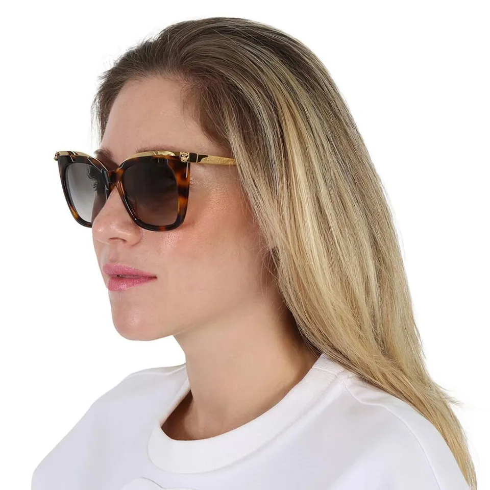 Kính mát nữ Cartier Grey Butterfly Ladies Sunglasses CT0030S 003 53