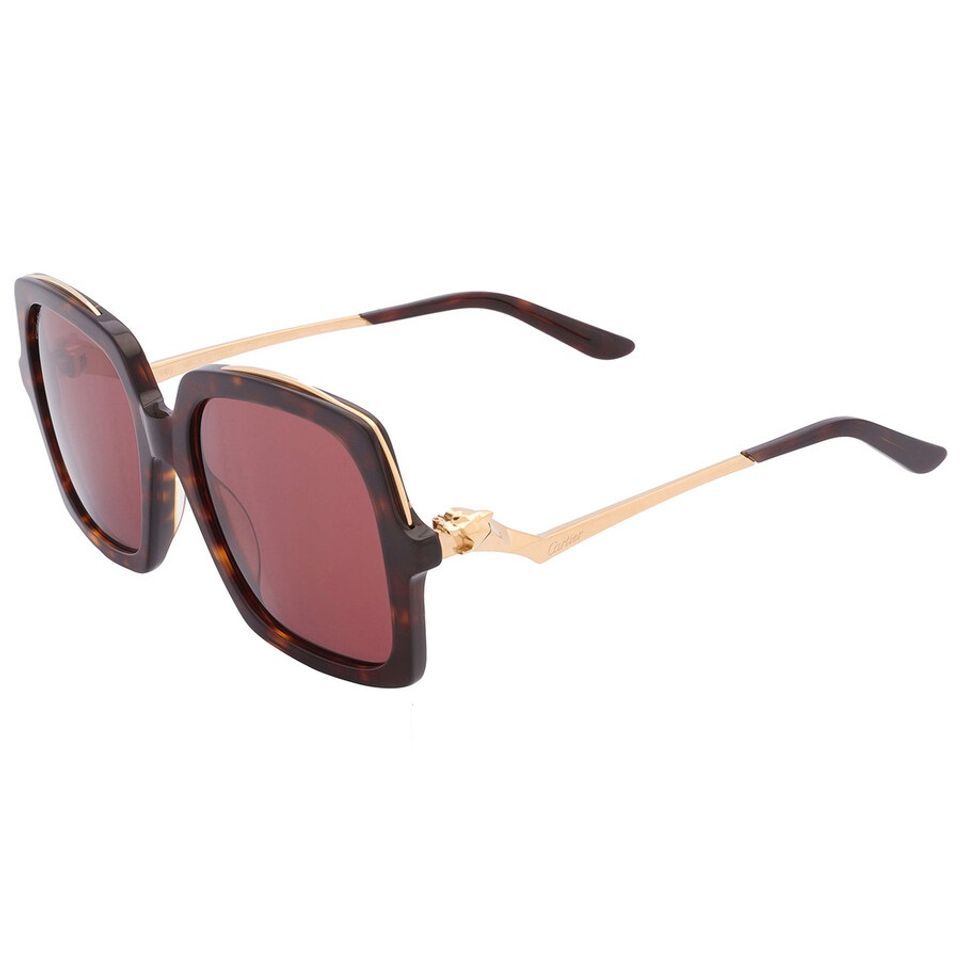 Kính mát nữ Cartier Red Square Ladies Sunglasses CT0117S 002 54