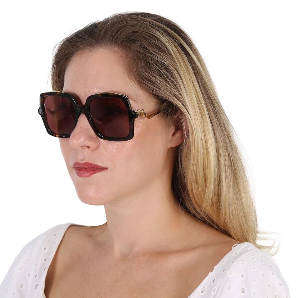 Kính mát nữ Cartier Red Square Ladies Sunglasses CT0117S 002 54