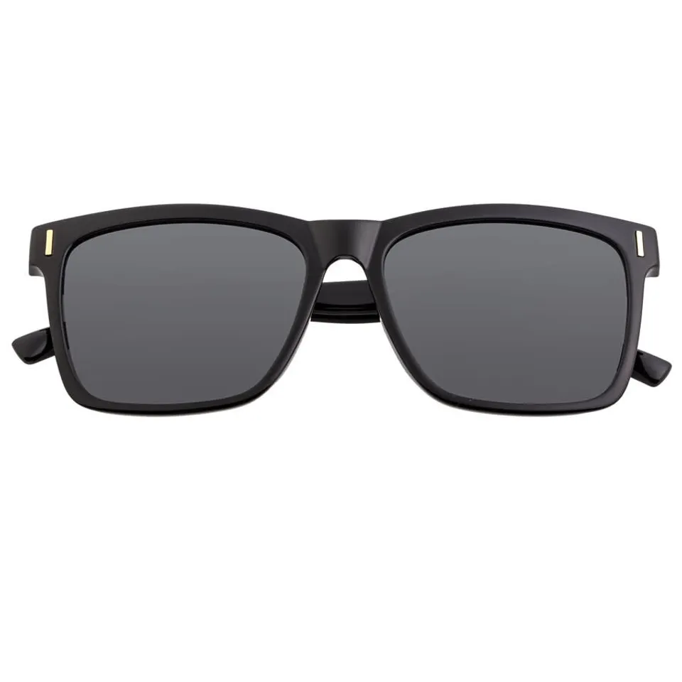 Kính râm nam Breed Men's Black Round Sunglasses BSG065BK