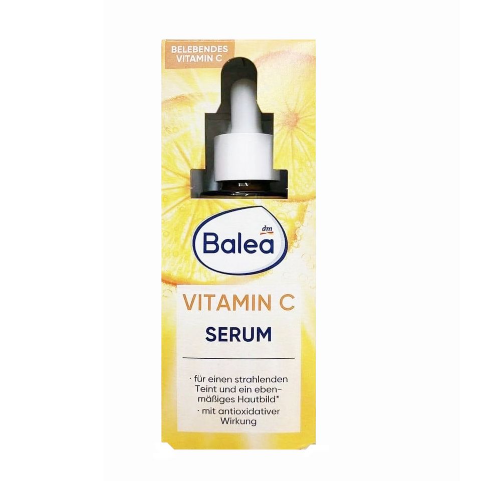 Serum Dưỡng Sáng Da Balea Vitamin C 30ml - Làm Trắng, Mờ Thâm, Trẻ Hóa Da - Chất Lỏng Nhẹ, Không Nhờn Dính, Chính Hãng Đức