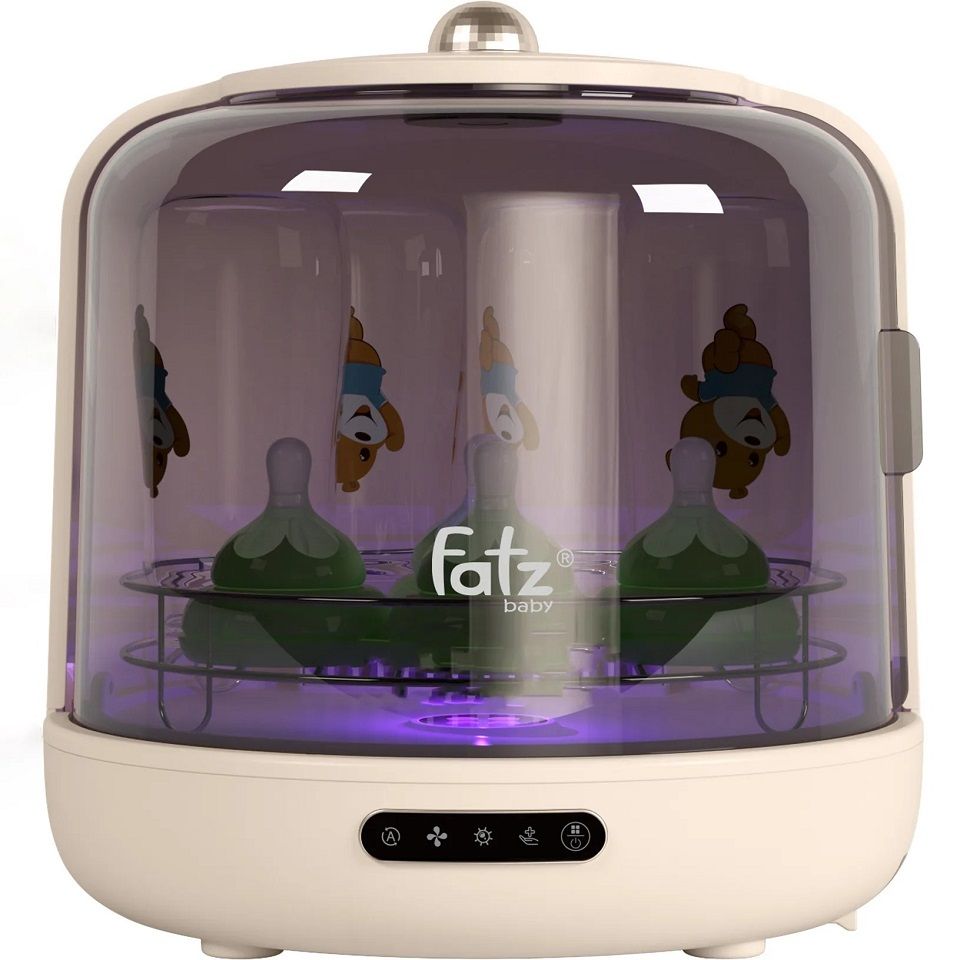 Máy úp bình sữa Fatzbaby Tidy 2 - Tiệt trùng UVC và sấy khô, Dung tích 13L, Giữ tiệt trùng lên đến 72 giờ, Phù hợp cho gia đình