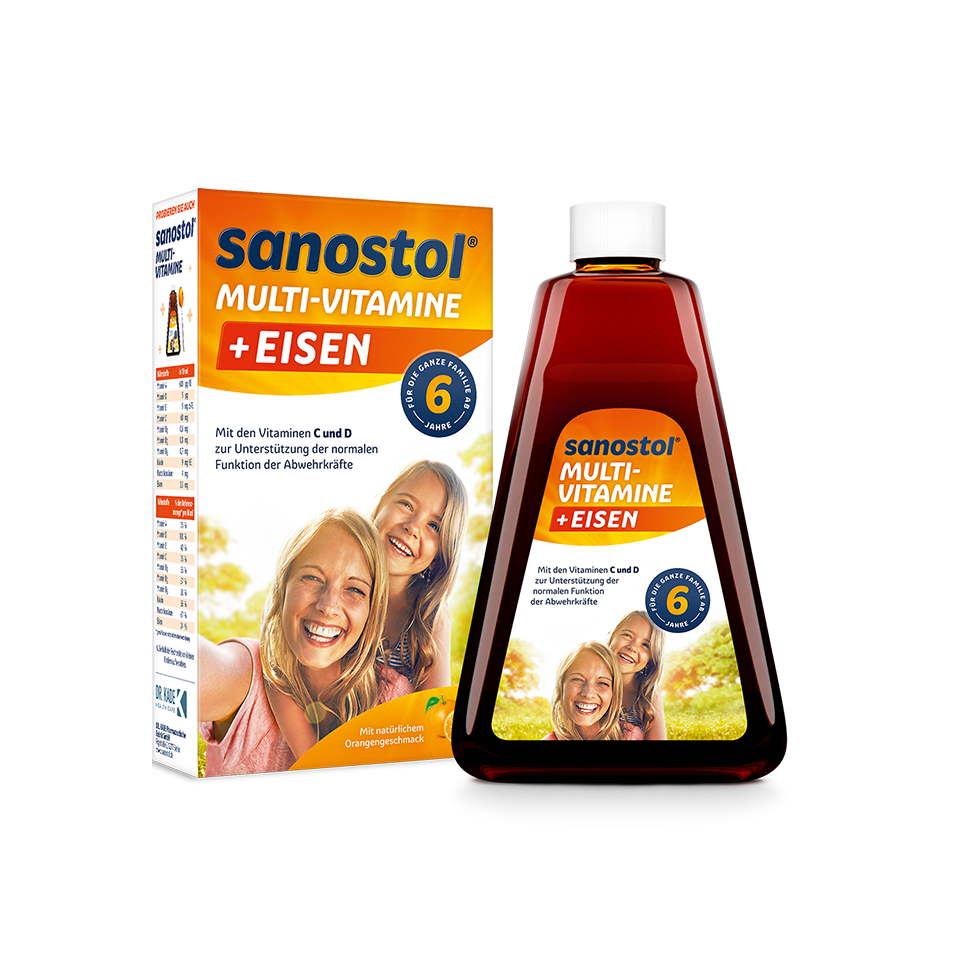 Vitamin Tổng Hợp Sanostol Plus Eisen Số 6 - Siro Bổ Sung Vitamin và Sắt Dành Cho Trẻ Từ 6 Tuổi - Hỗ Trợ Đề Kháng Và Tiêu Hóa