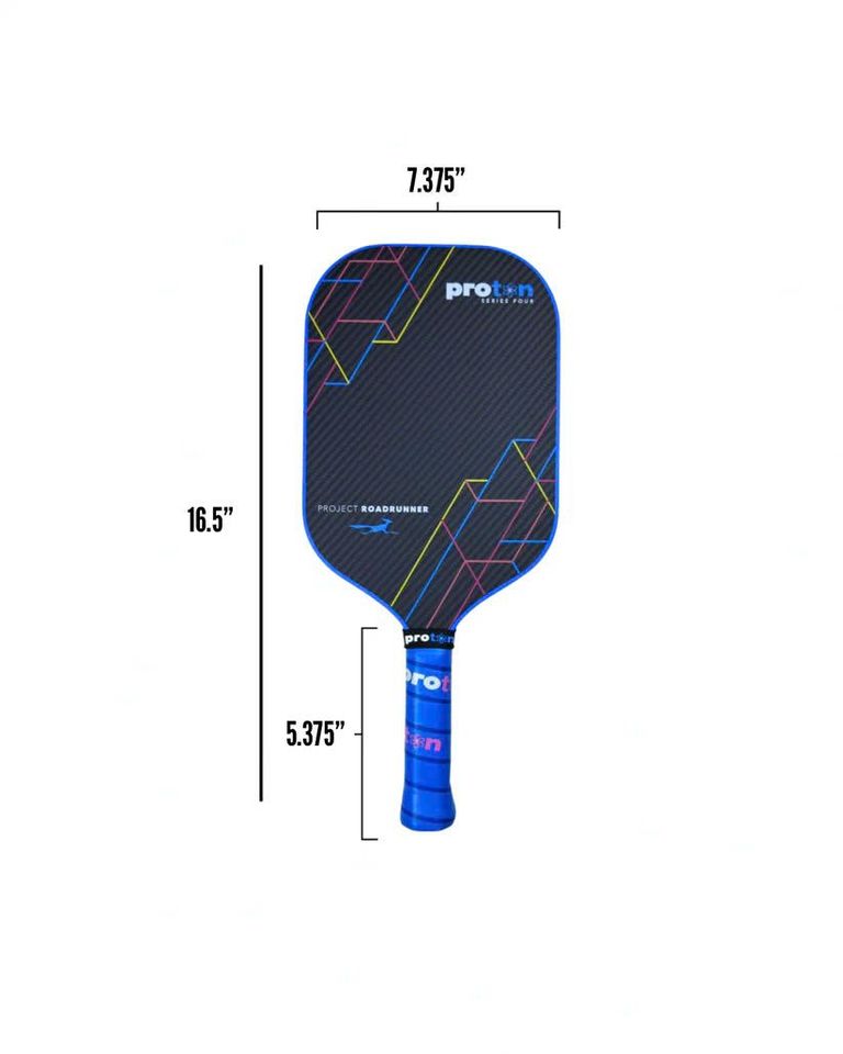 Vợt Pickleball Proton Series Four Sợi Carbon Nhẹ - Thiết Kế Không Cạnh, Chất Liệu Độ Bền Cao, Cảm Giác Chơi Tốt Nhất