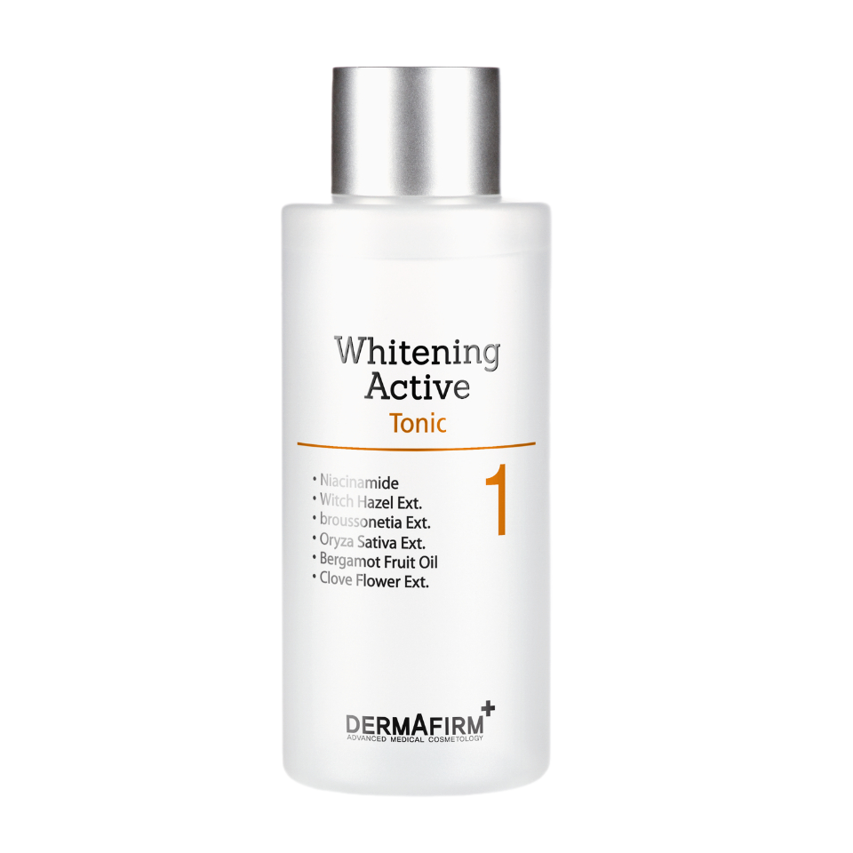 Nước Cân Bằng Dermafirm Whitening Active Tonic 200ml - Dưỡng Sáng Da, Cấp Ẩm, Giúp Da Đều Màu, Chống Nám, Tàn Nhang