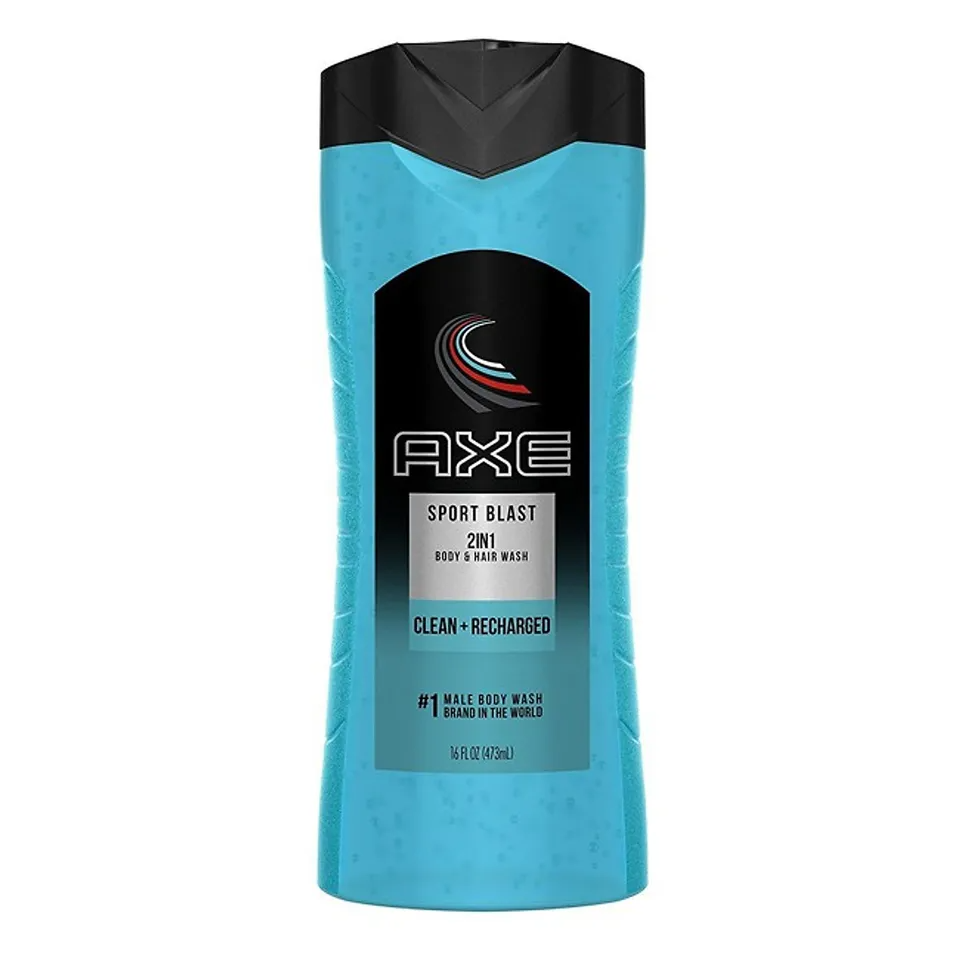 Sữa Tắm Nam 2in1 AXE SPORT BLAST Body & Hair 473ml - Mang Đến Hương Thơm Mạnh Mẽ, Sảng Khoái Cho Tóc & Da Sau Khi Tập Luyện