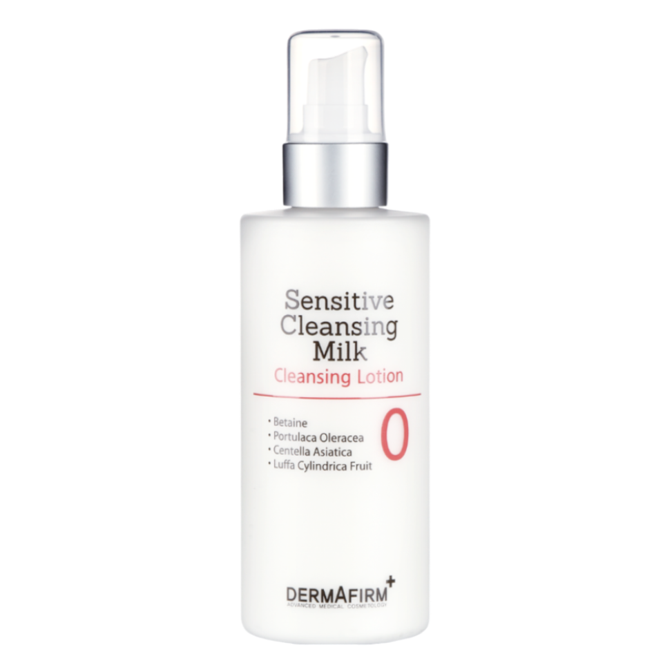 Tẩy Trang Dạng Sữa Dermafirm Sensitive Cleansing Milk 200ml - Chăm Sóc Da Nhạy Cảm, Làm Sạch Dịu Nhẹ, Thảo Dược Tự Nhiên