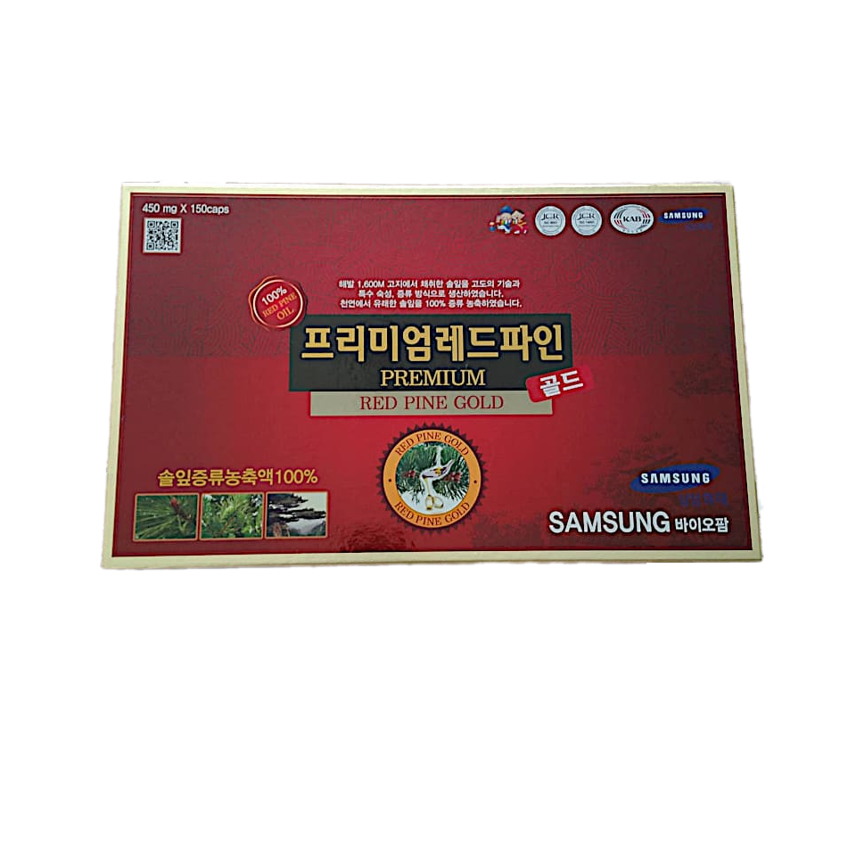Tinh Dầu Thông Đỏ Samsung 150 Viên - Hỗ Trợ Sức Khỏe, Tăng Cường Lưu Thông Máu, Chăm Sóc Tim Mạch, Thực Phẩm Bảo Vệ Sức Khỏe