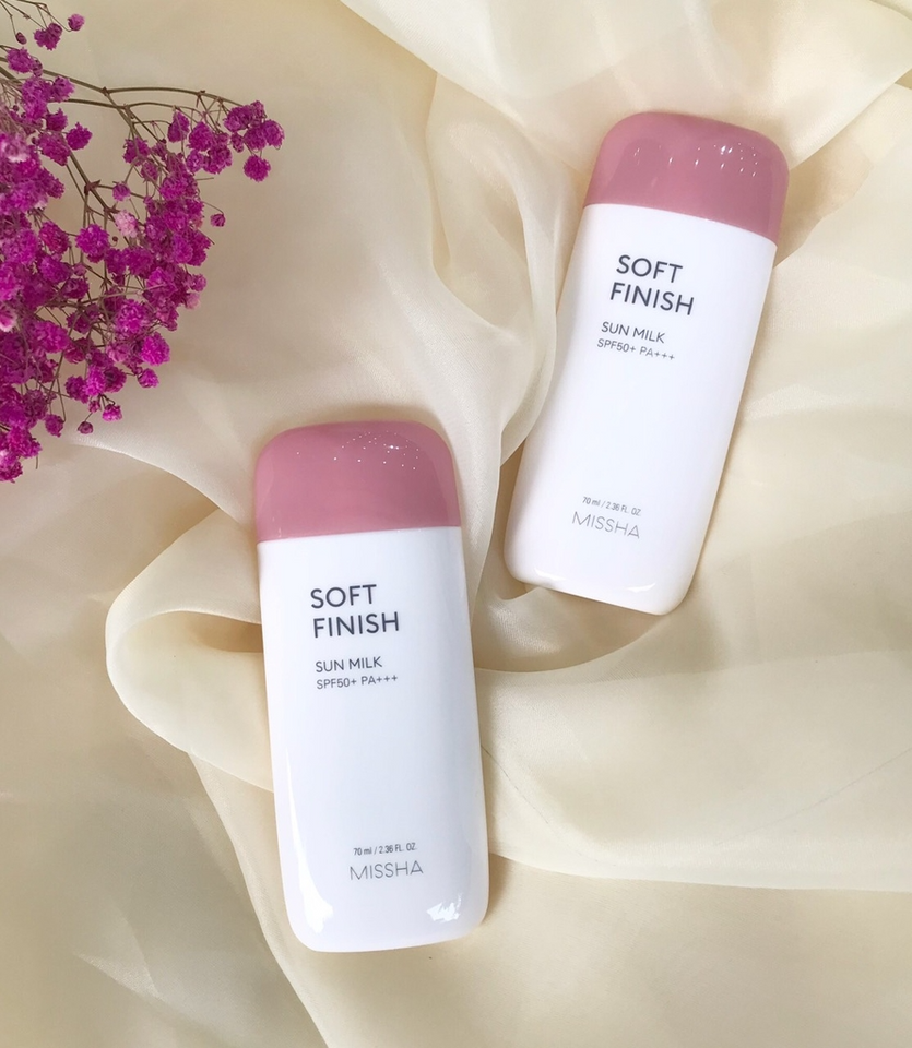 Kem Chống Nắng Missha Soft Hồng Finish SPF 50+ - Bảo Vệ Da Từ Ánh Nắng Hiệu Quả, Lớp Kem Mỏng Nhẹ, Tự Nhiên, Dành Cho Da Dầu, Nhạy Cảm