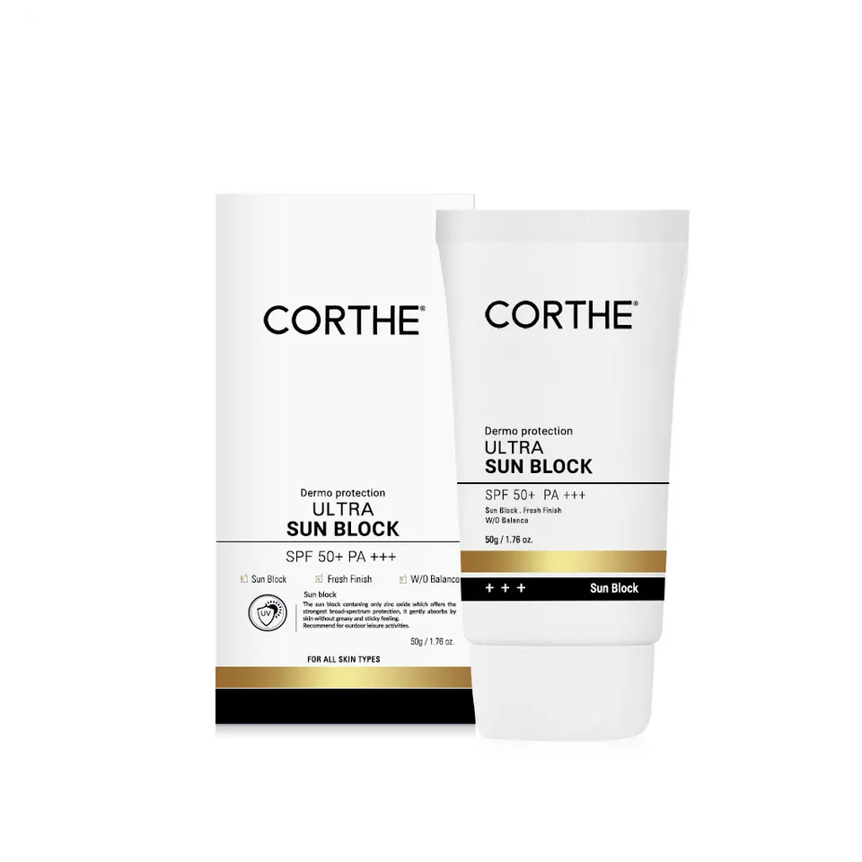 Kem Chống Nắng Vật Lý Corthe ULTra Sun Block SPF50+ PA+++ - Bảo Vệ Da Tối Ưu, Chống Nắng Hiệu Quả, Dành Cho Tất Cả Các Loại Da