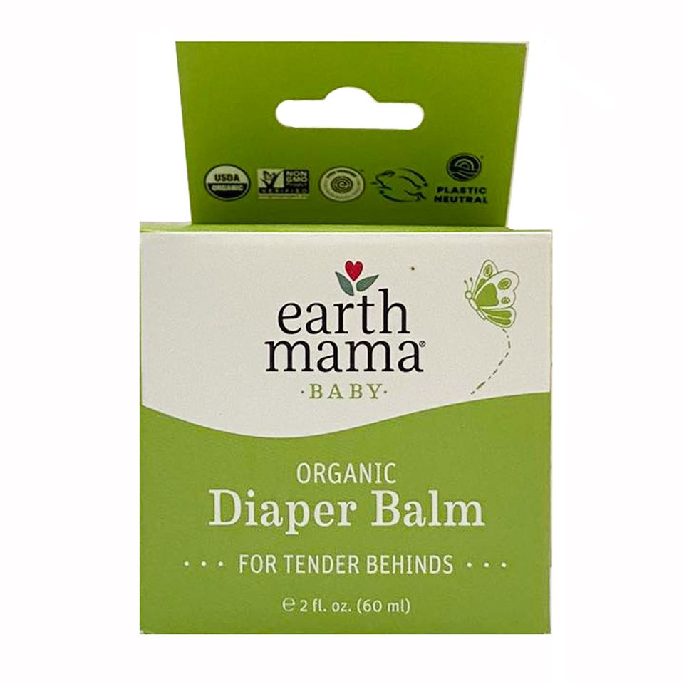 Kem chống hăm hữu cơ Earth Mama Diaper Balm 60ml cho bé - Giải pháp làm dịu da an toàn từ thiên nhiên cho trẻ sơ sinh