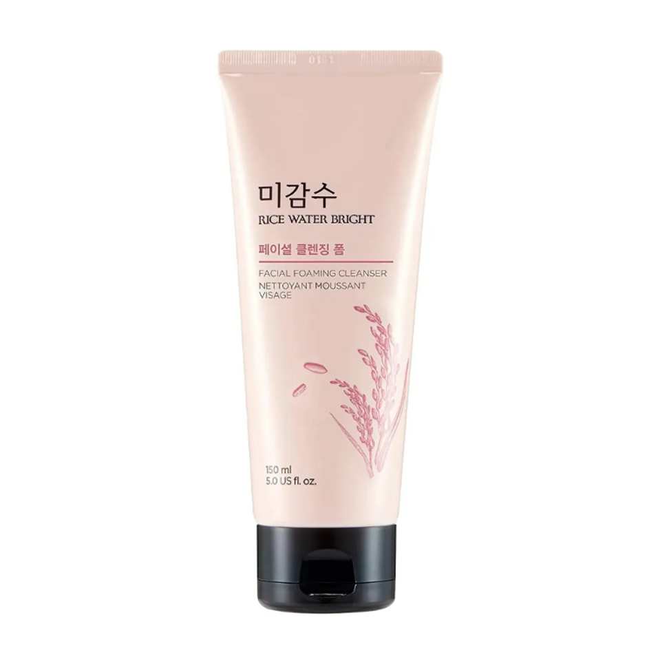 Sữa Rửa Mặt The Face Shop Rice Water Bright 150ml - Làm Sạch Da, Giúp Da Trắng Sáng, Không Nhờn Rít - Dưỡng Ẩm Từ Gạo Hàn Quốc