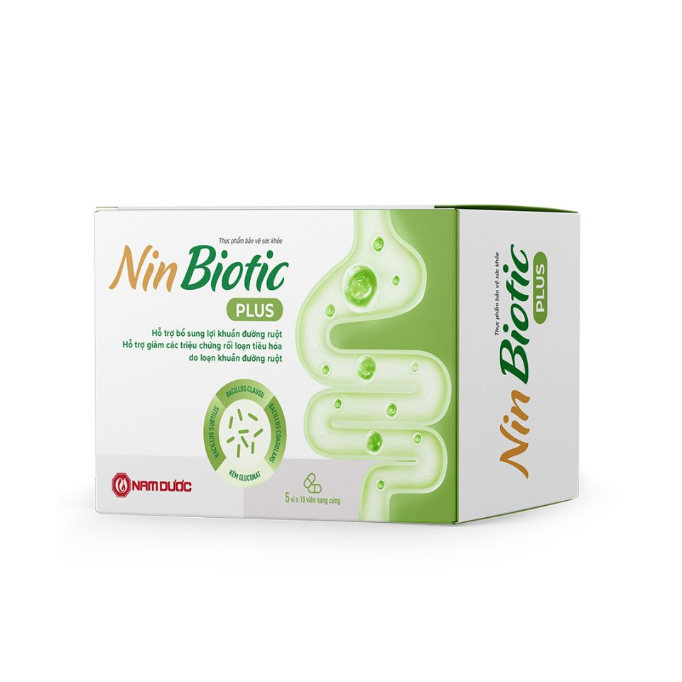 Viên Uống Hỗ Trợ Bổ Sung Lợi Khuẩn NinBiotic Plus Nam Dược - Cân Bằng Hệ Vi Sinh, Tăng Cường Sức Khỏe Đường Ruột Cho Trẻ Em và Người Lớn
