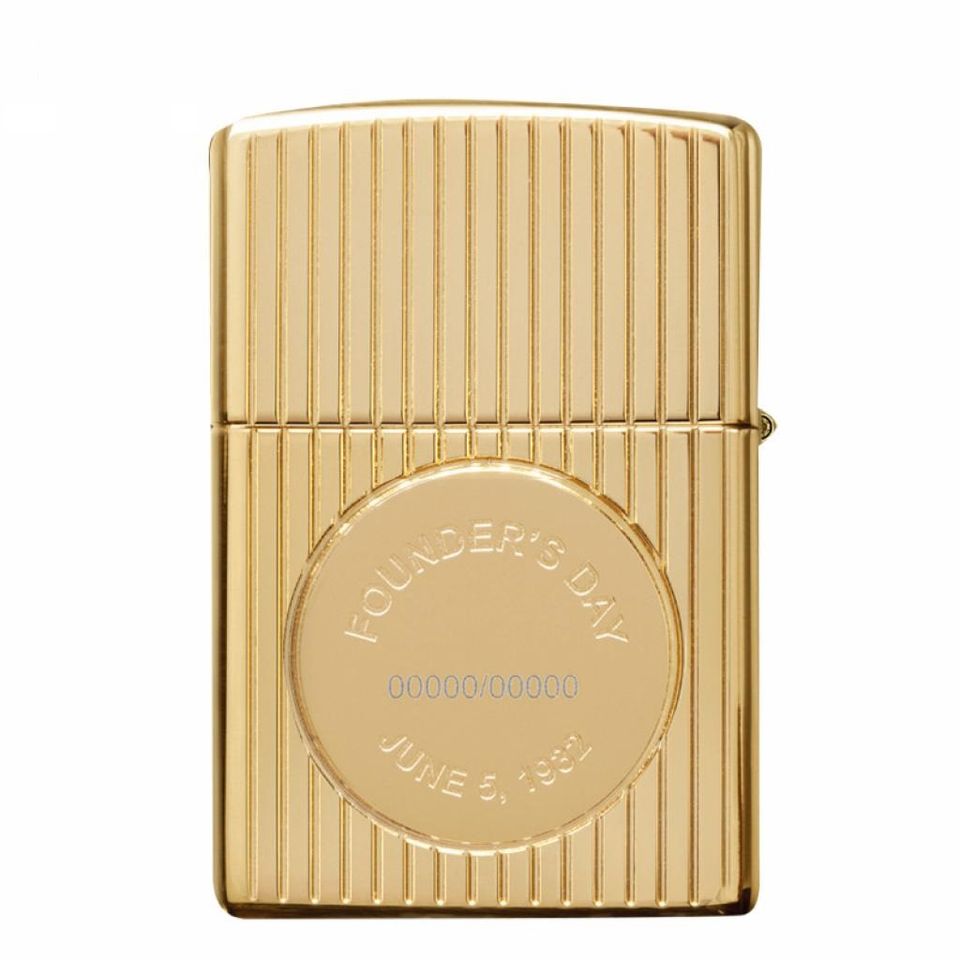 Bật Lửa Zippo 49631 Founder’s Day 2021 Mạ Vàng 18K - Phiên Bản Giới Hạn Kỷ Niệm Người Sáng Lập George G. Blaisdell