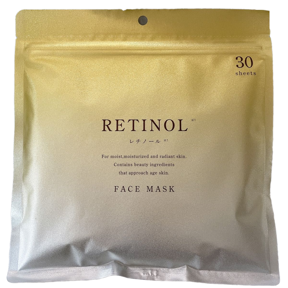 Mặt Nạ Retinol S-Labo Cho Da Trẻ Hóa - Hỗ Trợ Chống Lão Hóa, Cải Thiện Nếp Nhăn, Eczema, 30 Miếng