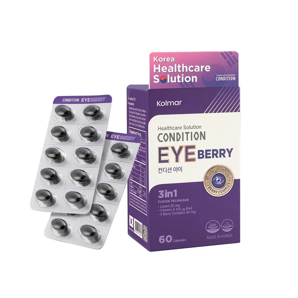 Viên Uống Bổ Mắt Kolmar Condition Eye - Hỗ Trợ Cải Thiện Thị Lực, Chống Oxy Hóa, 60 Viên