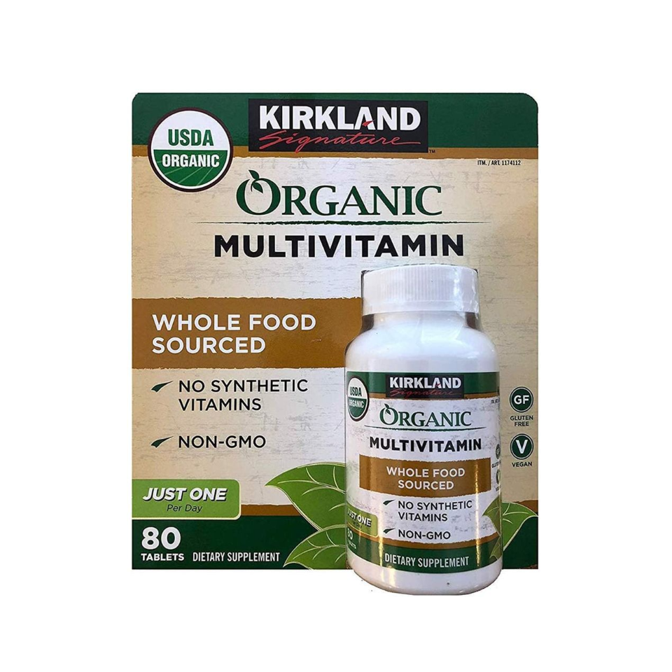 Vitamin Tổng Hợp Hữu Cơ Kirkland Organic Multivitamin 80 Viên - Bổ Sung 19 Vi Khoáng Chất Thiết Yếu, Hỗ Trợ Miễn Dịch, Năng Lượng Cao