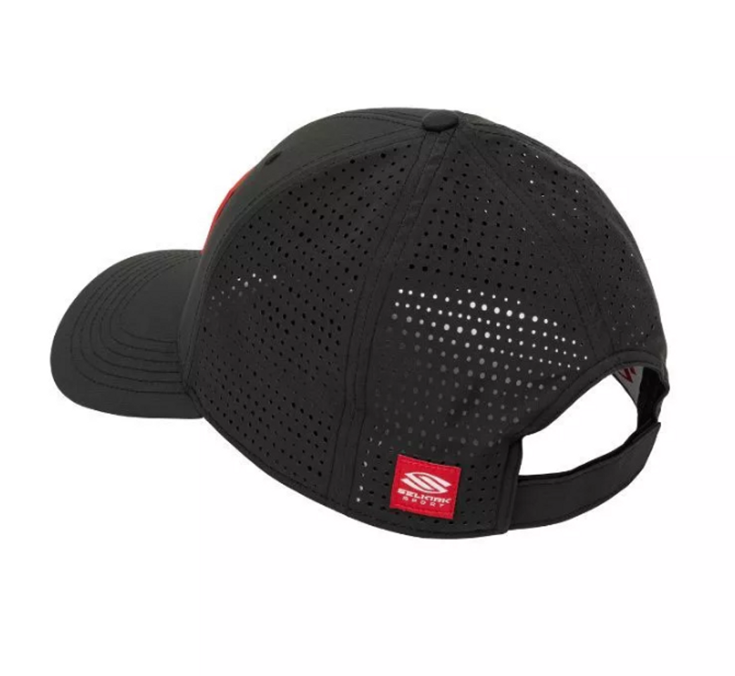 Mũ Pickleball Selkirk Sport Red Label Wide Brim Chống Nắng - Màu Đen, Đệm Thoáng Khí, Dụng Cụ Thể Thao Chất Lượng Cao