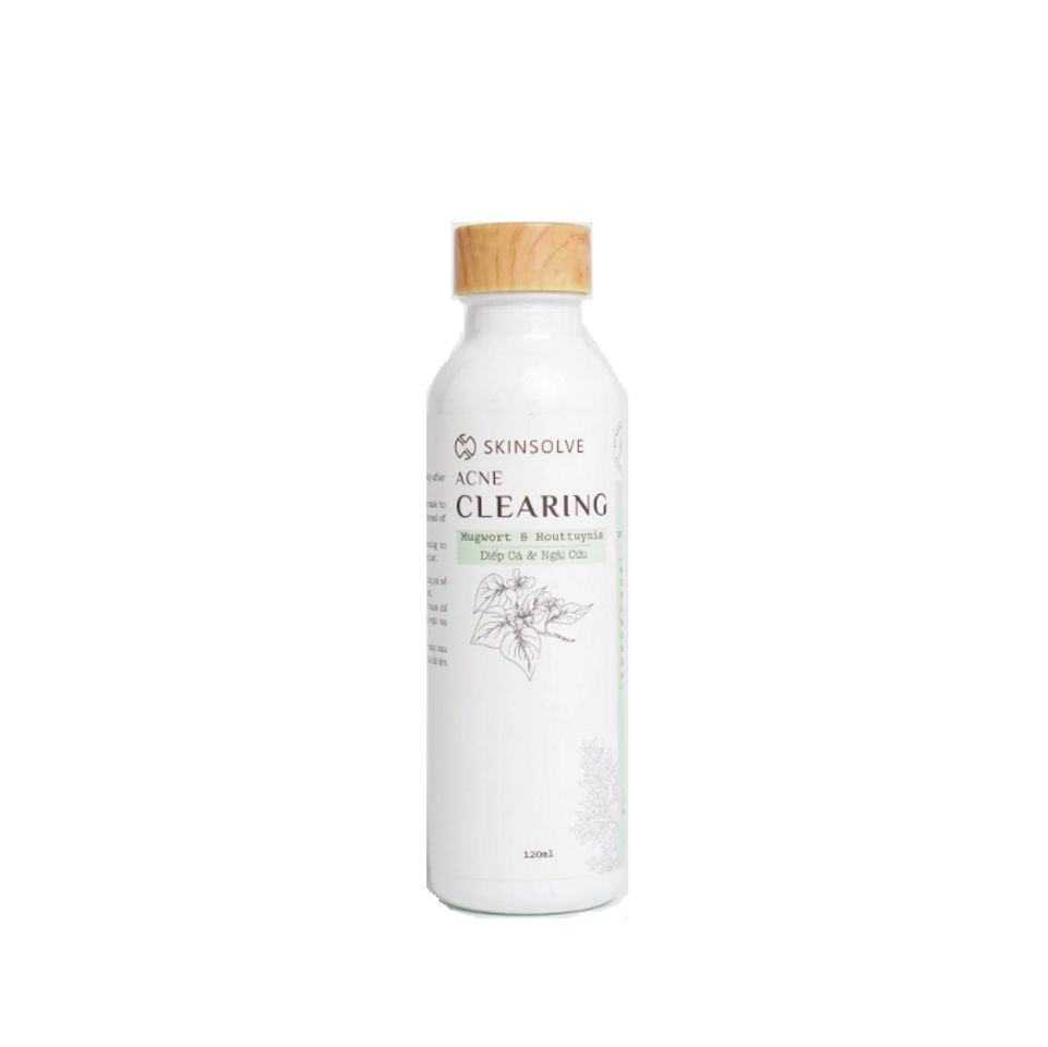 Toner Giảm Mụn Acne Clearing - Cân Bằng pH, Giải Quyết Vấn Đề Da Dầu Mụn, Chiết Xuất Diếp Cá và Panthenol, Hỗ Trợ Làm Dịu Da 120ml