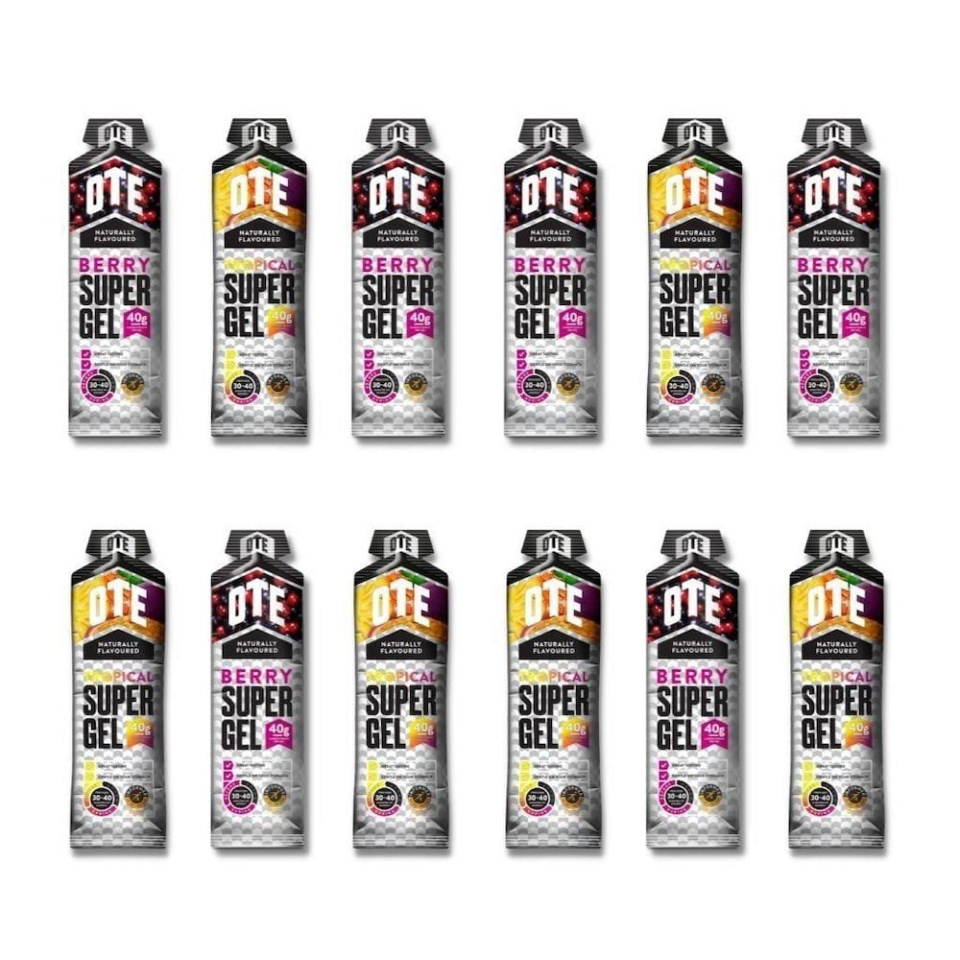 Pack 12 thanh năng lượng OTE Super Gel hương vị trái cây tự nhiên - Bổ sung năng lượng nhanh cho tập luyện và thể thao